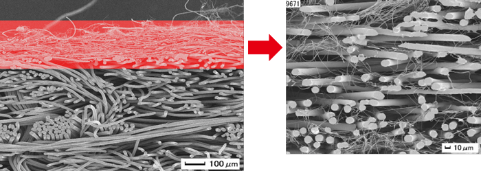 Nanofront filtration structure diagram
