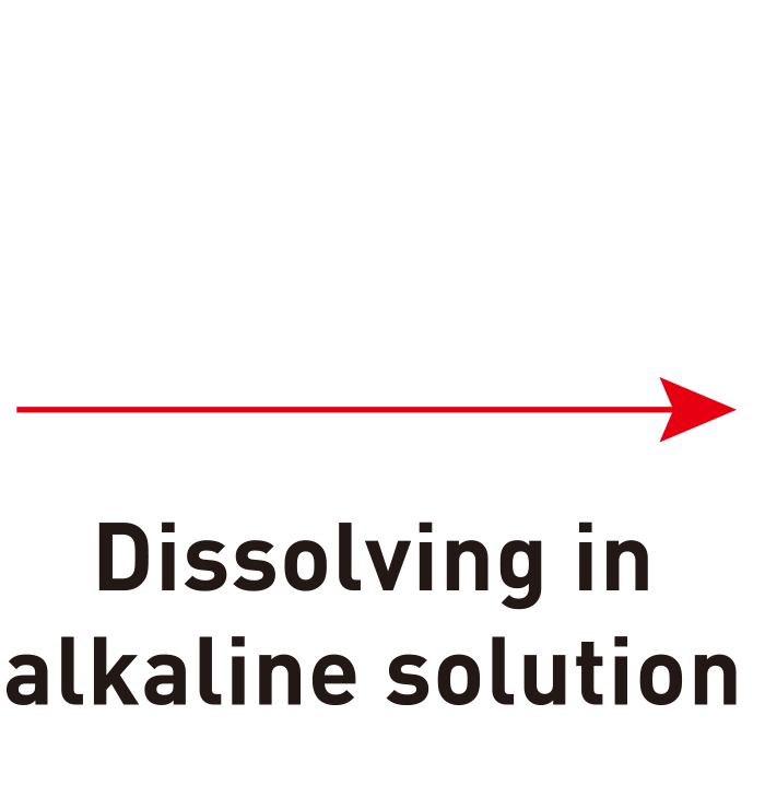 Sea-island separatable fiber illustration