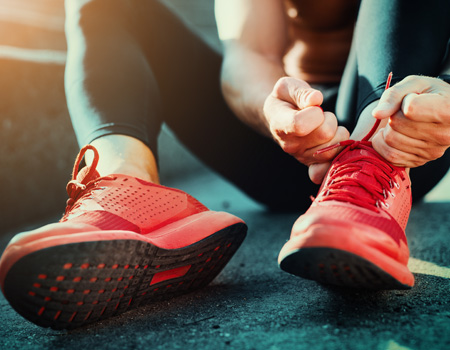 Slip-resistant shoe lace application