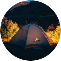 Tent and tarp fabric sample