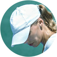 Headwear material sample